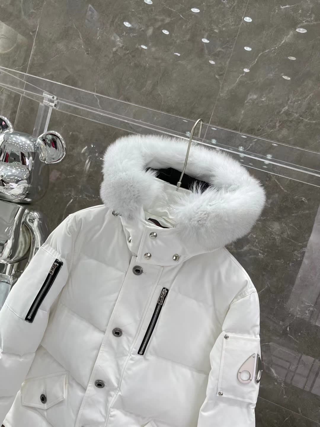 Moose Knuckles Hooded Down Puffer Jacket